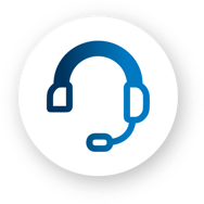 We're here to help headset icon