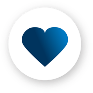Built with care heart icon